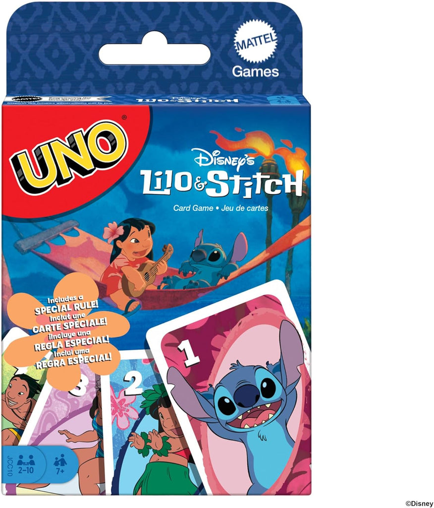 Mattel UNO Lilo and Stitch card game international edition 3d cover